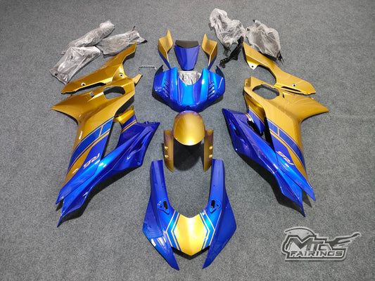 2017-2023 Yamaha YZF-R6 Gold/blue Color Fairing Kit
