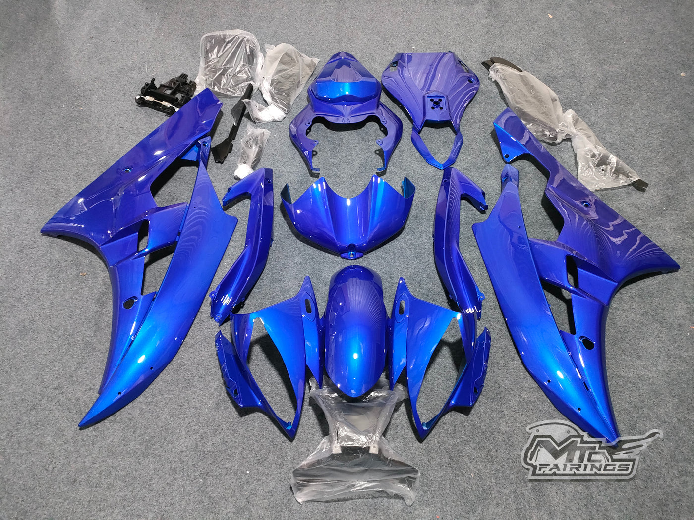 2006-2007 Yamaha YZF-R6 Blue Fairing Kit