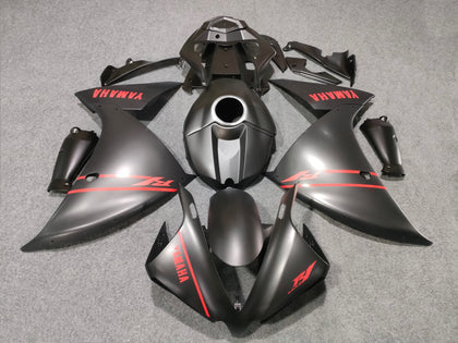 2012-2014 Yamaha YZF-R1 Matte Black with Tank Cover/ Seat Cowl Fairing Kit
