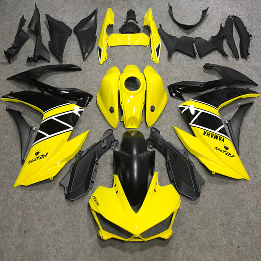 2015-2018 Yamaha YZF-R3 Yellow and Black R3 Fairing Kit