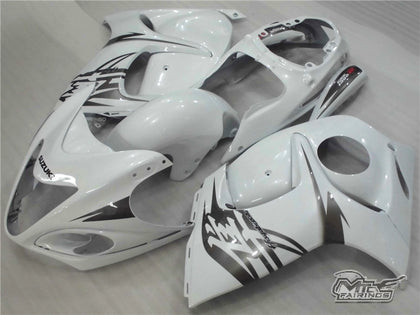 2008-2016 Suzuki Hayabusa GSX1300R Hayabusa Gsxr1300r White and Dark Silver Fairing Kit