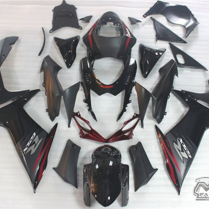 2011-2022 Suzuki GSX-R600 Matte Black 750 Fairing Kit