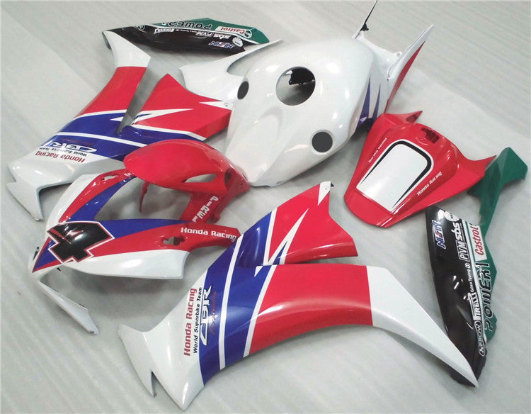 2012-2016 Honda CBR1000RR White and Blue Fairing Kit