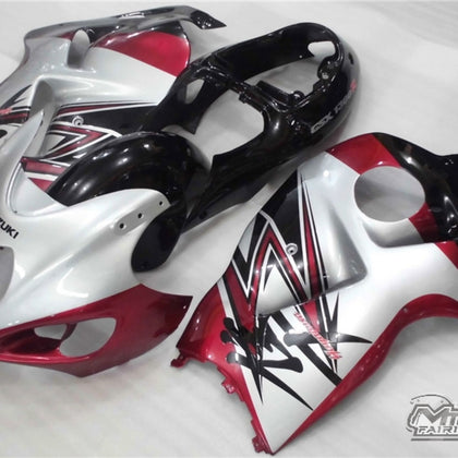 1997-2007 Suzuki Hayabusa GSX1300R Hayabusa Gsxr1300r Red and Silver Fairing Kit