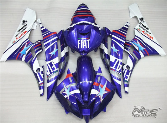2006-2007 Yamaha YZF-R6 Blue Fairing Kit