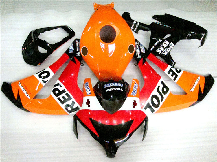 2008-2011 Honda CBR1000RR Red and Orange HRC Fairing Kit