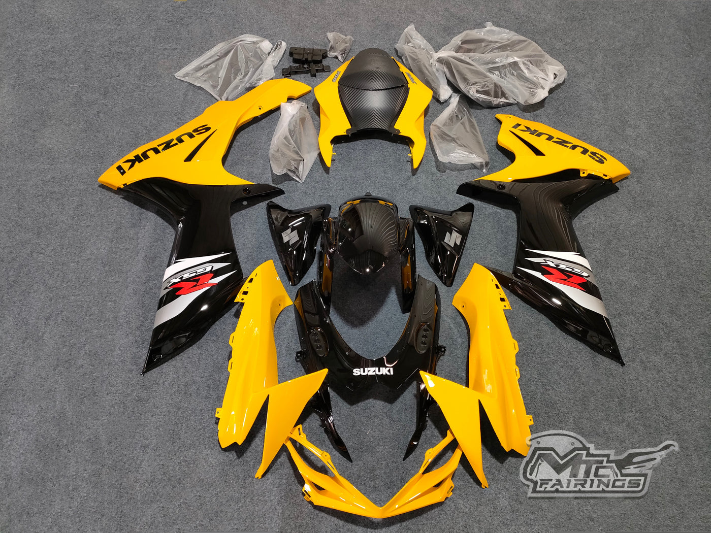 2011-2022 Suzuki GSX-R600 Yellow 750 Fairing Kit