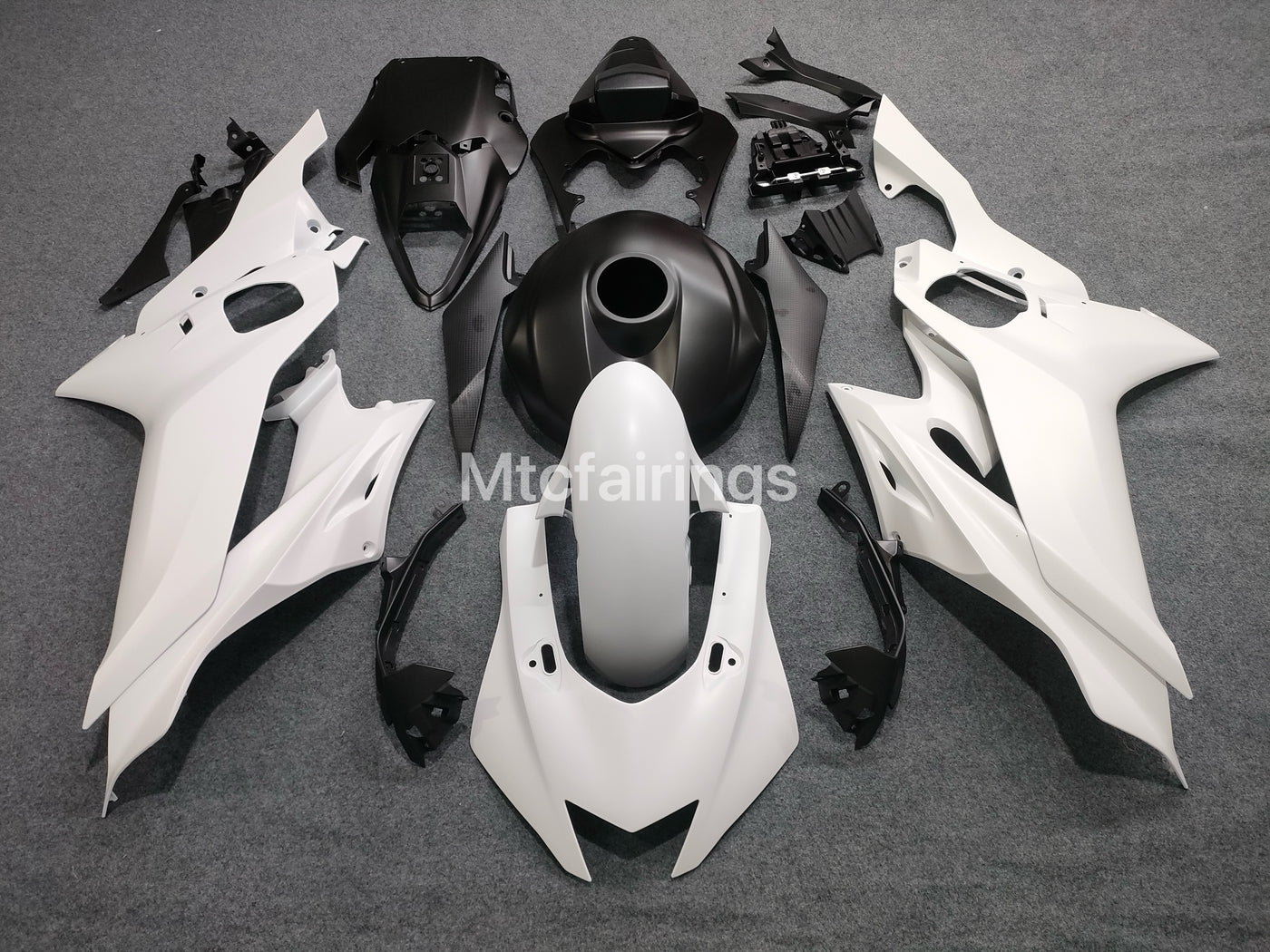 2017-2023 Yamaha YZF-R6 Matte White/black R6 Fairing Kit