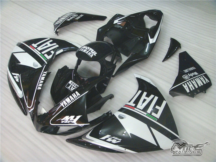 2009-2011 Yamaha YZF-R1 Black Fiat Fairing Kit