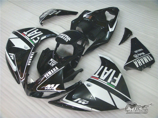 2009-2011 Yamaha YZF-R1 Black Fiat Fairing Kit
