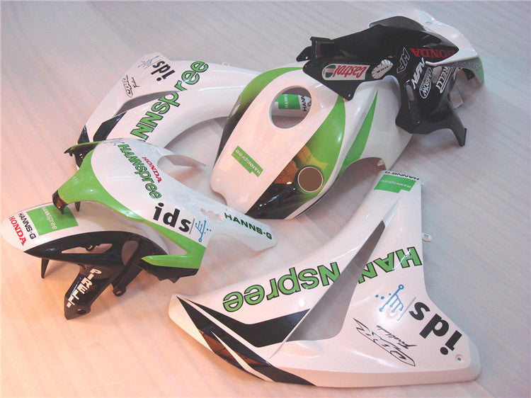 2008-2011 Honda CBR1000RR Green and White HRC Fairing Kit