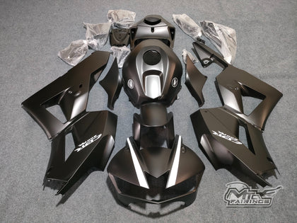 2013-2024 Honda CBR600RR Matte Black/white Decals Fairing Kit