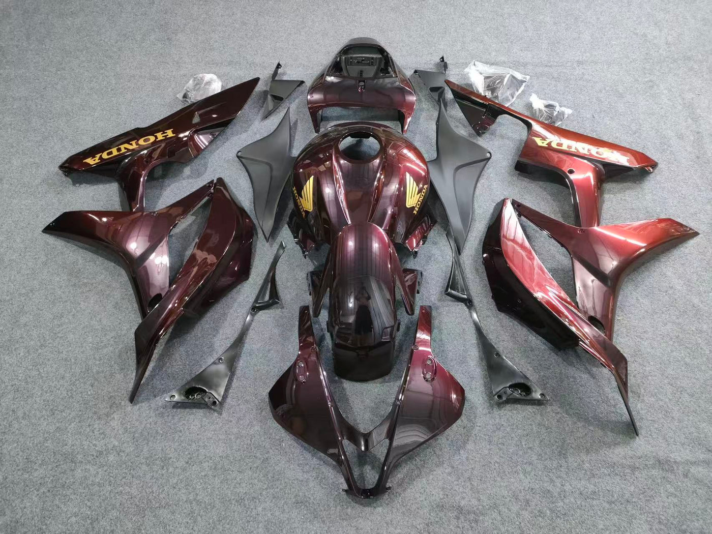 2007-2008 Honda CBR600RR Chameleon Black/red Fairing Kit