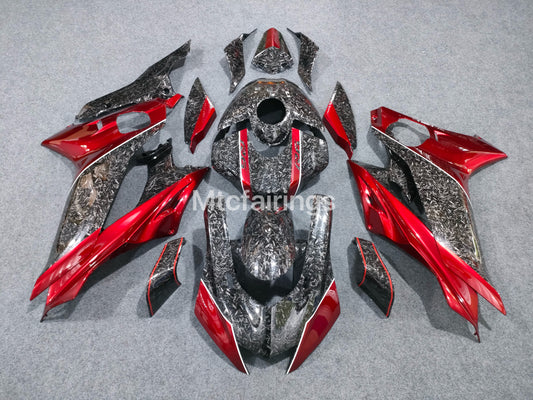 2017-2023 Yamaha YZF-R6 Forged Carbon Fiber Red Fairing Kit