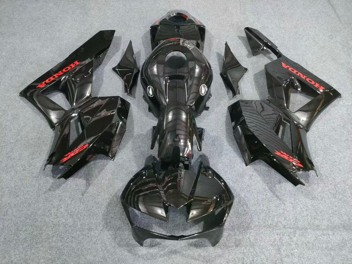 2013-2024 Honda CBR600RR Glossy Black/red Decals Fairing Kit