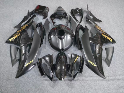 2008-2016 Yamaha YZF-R6 Glossy Black/gold Fairing Kit