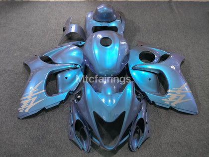 2008-2016 Suzuki Hayabusa GSX1300R Gsxr1300r Chameleon Nardo Gray/blue Fairing Kit