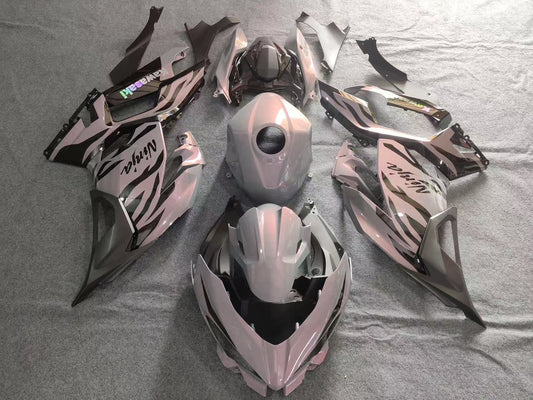 2017-2023 Kawasaki Ninja 400 Chameleon Gray/pink Fairing Kit