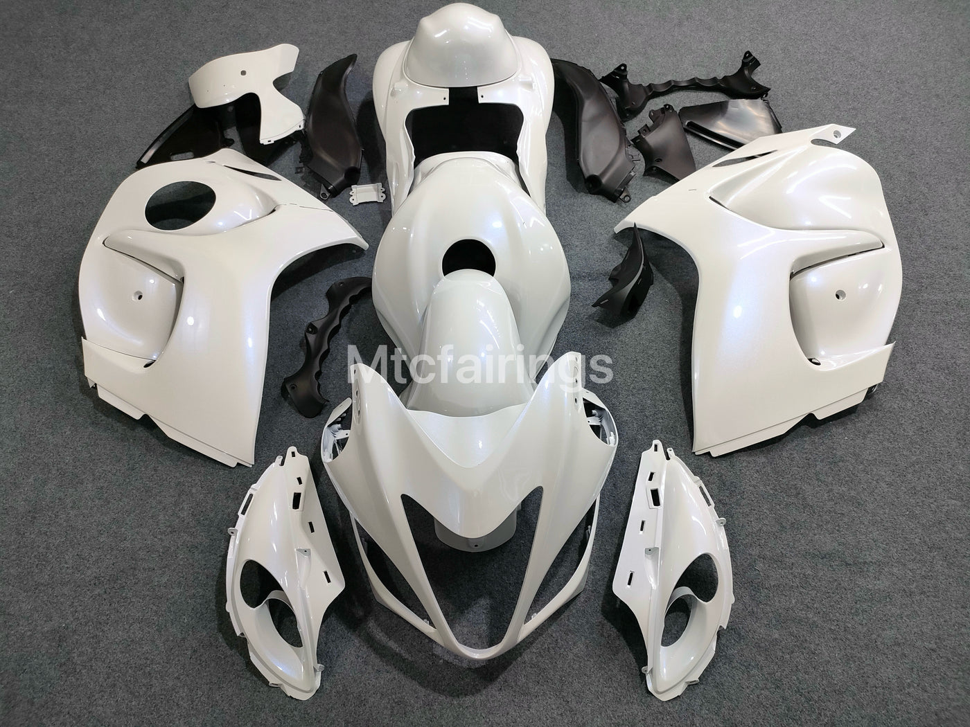 2008-2016 Suzuki Hayabusa GSX1300R Gsxr1300r Chameleon White/blue Fairing Kit