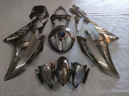 2008-2016 Yamaha YZF-R6 Matte/glossy Black Fairing Kit