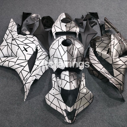 2007-2008 Honda CBR600RR Half Gray/white Fairing Kit