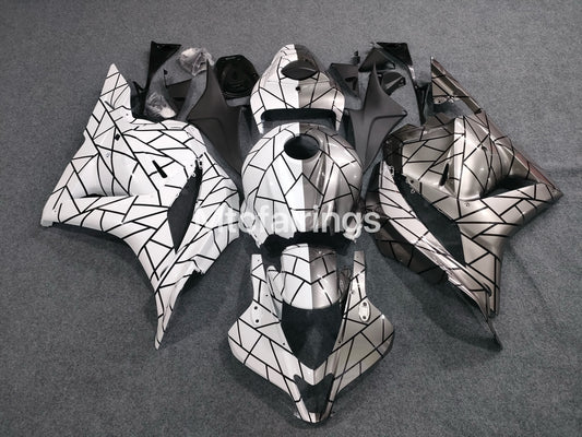 2007-2008 Honda CBR600RR Half Gray/white Fairing Kit