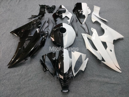 2008-2016 Yamaha YZF-R6 White/black Fairing Kit