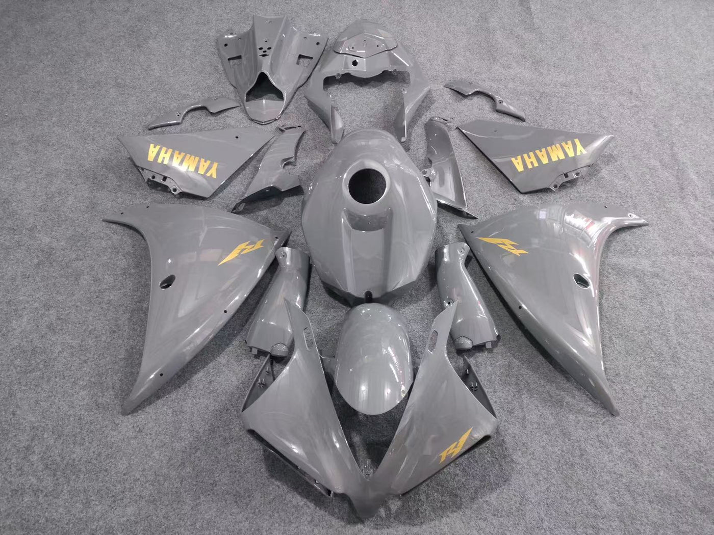 2012-2014 Yamaha YZF-R1 Nardo Gray Fairing Kit