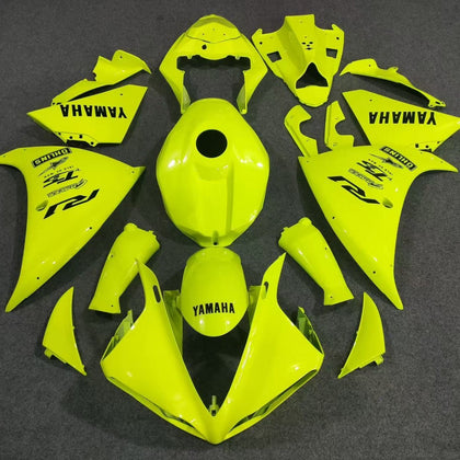 2012-2014 Yamaha YZF-R1 Neon Yellow Fairing Kit