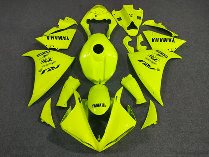 2012-2014 Yamaha YZF-R1 Neon Yellow Fairing Kit