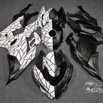 2017-2023 Kawasaki Ninja 400 Black/white Fairing Kit