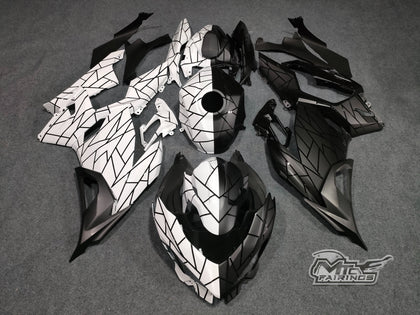 2017-2023 Kawasaki Ninja 400 Black/white Fairing Kit