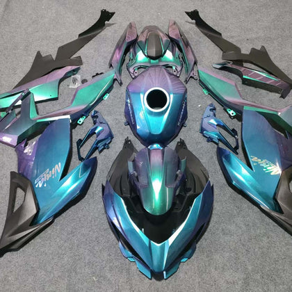2017-2023 Kawasaki Ninja 400 Chameleon with Rainbow Decals Fairing Kit