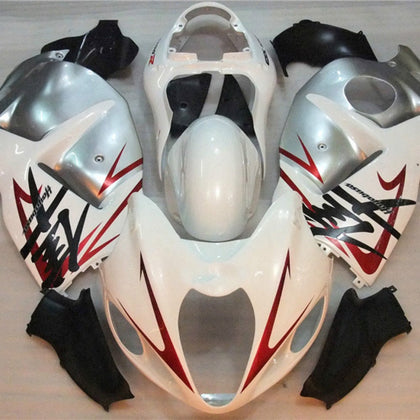 1997-2007 Suzuki Hayabusa GSX1300R Hayabusa Gsxr1300r Pure White and Silver Fairing Kit
