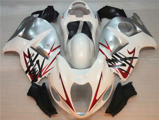 1997-2007 Suzuki Hayabusa GSX1300R Hayabusa Gsxr1300r Pure White and Silver Fairing Kit