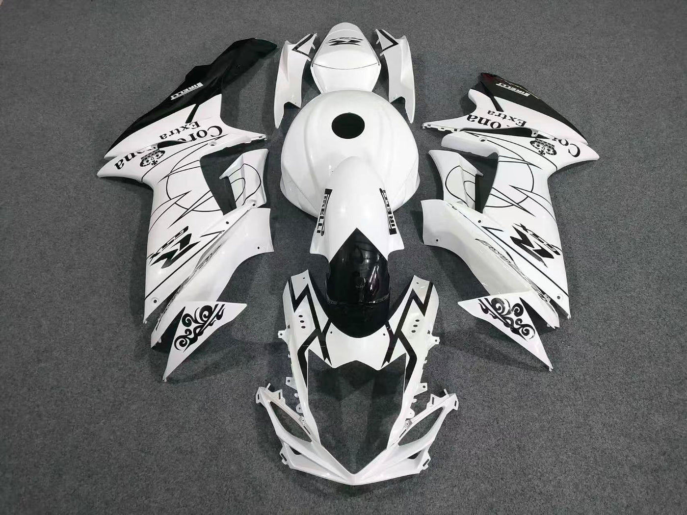 2011-2022 Suzuki GSX-R600 White 750 Fairing Kit